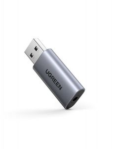 Ugreen Cm383 Audio Adaptér - Sivý