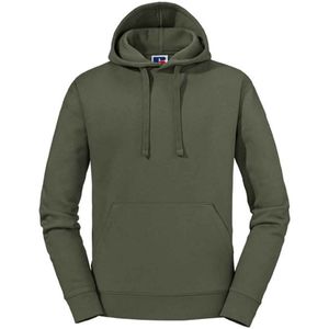 Russell - Pánsky sveter s kapucňou "Authentic" PC5053 (XL) (olivovo zelená)