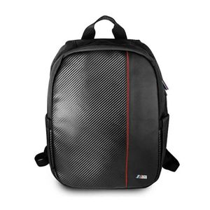 BMW Carbon Red Stripe - Notebook backpack 16" (Black)