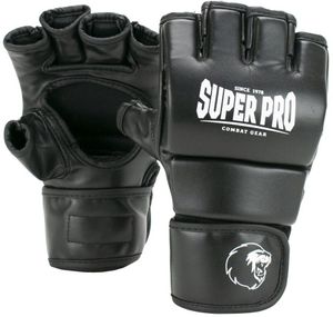 Super Pro Combat Gear Brawler MMA Handschuhe Schwarz/Weiß-S