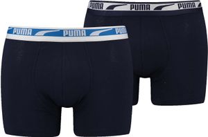 PUMA MEN MULTI LOGO BOXER 2P Pánské boxerky, velikost:L, barva:PEACOAT