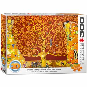 Eurographics Puzzle mit 3D-Effekt Lebensbaum - Gustav Klimt, 300 Teile, 48 x 68 cm, 6331-6059