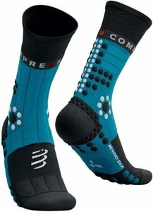 Compressport Pro Racing Socks Winter Trail Mosaic Blue/Black T3 Laufsocken
