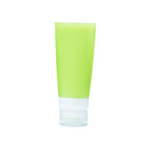 leere Silikon -Reiseflasche Lotion Shampoo Kosmetikrohrbehälter tragbar-Grün ,Größen:60ML