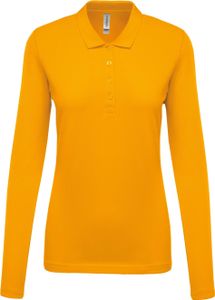 Kariban Damen Langarm-Polohemd Baumwollpiqué K257 black M Kariban Damen Langarm-Polohemd Baumwollpiqué K257 black M