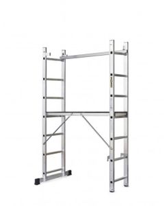 Viacúčelový rebrík + lešenie 114x33cm 2x7 priečok BASIC
