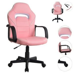 Bürostuhl Gaming Stuhl Thomas - Kinder - Racing Gaming Style - höhenverstellbar - pink