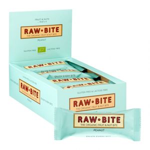 Raw Bite Fruchtriegel Peanut glutenfrei -- 50g x 12  - 12er Pack VPE