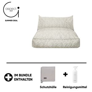 Blomus Outdoor-Bett -Stay- Special Edition Stoff Twigh inkl. Gratis Schutzhülle & Reinigungsmittel Earth