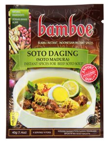 Bamboe SOTO DAGING Gewürzmischung für Rindfleisch-Gemüsesuppe 40g