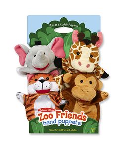 Pacynki na rękę Melissa & Doug "Przyjaciele w zoo"