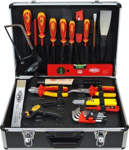 FAMEX 789-10 Werkzeugkoffer mit Werkzeug für den Elektriker - Werkzeugkiste für den Profi