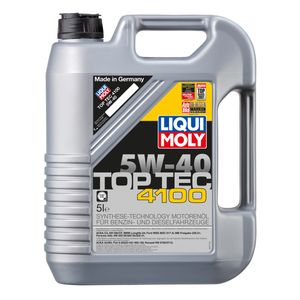 Liqui Moly Top Tec 4100 5W 40 Hochwertiges Leichtlaufmotoröl 5L