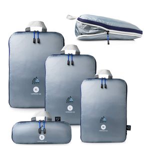 MNT10 Packtaschen mit Kompression I Packwürfel mit Schlaufe als Koffer-Organizer I leichte Kompressionsbeutel für den Rucksack I Kleidertaschen als Gepäck Organizer auf Reisen | Packing Cubes (1x XL)