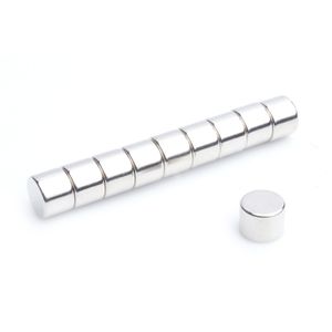 Neodym-Magnete zylindrisch 8 x 6 mm 50 Stück  N38