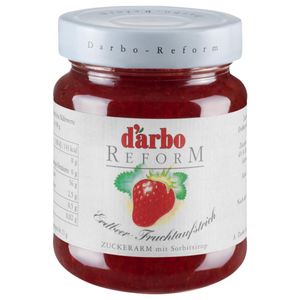 Darbo Reform Erdbeer Fruchtaufstrich Zuckerarm mit Sorbitsirup 330g