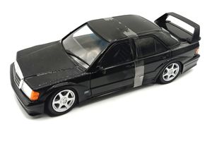 Solido S1801001 Mercedes Benz 190E Evo II schwarz Maßstab 1:18 Modellauto (NOS)