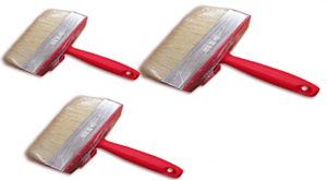3x štetec na maľovanie 3x12cm štetec na maľovanie Plochý stropný štetec