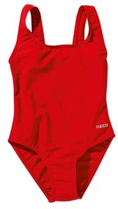 BECO Mädchen Kinder Badeanzug Schwimmanzug Einteiler Größe 128 rot