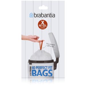 Brabantia Müllbeutel mit Zugband 40 Einzelbeutel X 10-12 L (1er Pack)