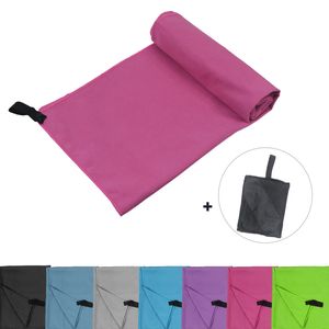 Glamexx24 Mikrofaser Handtücher mit Tasche,90x180cm,Pink,90406a6