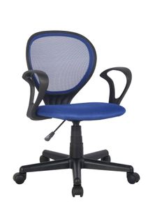 Bürostuhl Schreibtischstuhl Blau/Schwarz H-2408F/2059