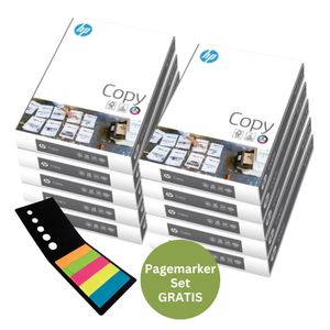 5000 Blatt HP Kopierpapier Druckerpapier CHP910 A4 Papier Laser 80g weiß + Pagemarker Set