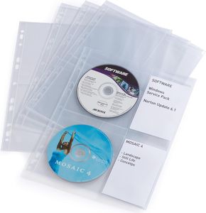 DURABLE CD/DVD COVER light M Pck a 10 Taschen transparent
