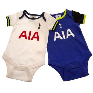 Tottenham Hotspur FC - Body pre bábätko (2-pack) TA9827 (86) (námornícka modrá/biela)