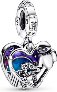 Pandora Disney 792518C01 Charm-Anhänger Pixar Wall-E & Eve Glow In The Dark