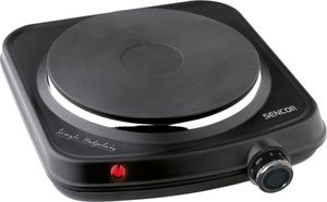 SENCOR SCP 1504BK-EUE4 Elektrický vařič, plotna s průměrem 18 cm, plynule regulovatelný termostat pro nastavení požadované teploty, ochrana proti přehřátí, 1 500 W