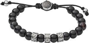 Diesel DX1101040 Herren Armband Edelstahl Silber Schwarz 25 cm