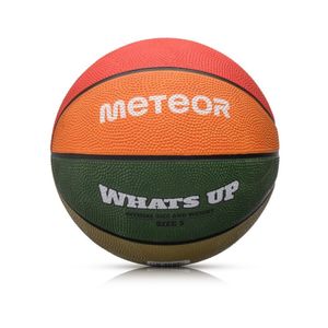 Meteor Basketball What's up rozmiar 5 młodzież od 10 lat zielony/pomarańczowy