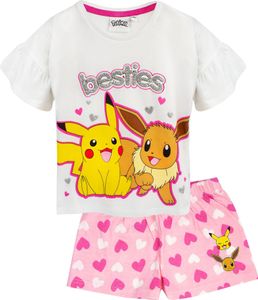 Pokemon - "Besties" Schlafanzug mit Shorts für Mädchen (3er-Pack)Rüschen NS6789 (146-152) (Weiß/Pink/Gelb) Pokemon - "Besties" Schlafanzug mit Shorts für Mädchen (3er-Pack)Rüschen NS6789 (146-152) (Weiß/Pink/Gelb)