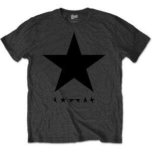 David Bowie - "Blackstar" T-Shirt für Herren/Damen Unisex RO1515 (L) (Grau)