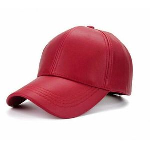 Damen Baseball Cap Kunstleder Hüte Mütze Kappe Snapback Basecap Sporthut
