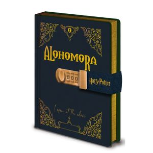 Harry Potter - Denník "Alohomora", uzatvárateľný, A5 PM5317 (jedna veľkosť) (čierny)