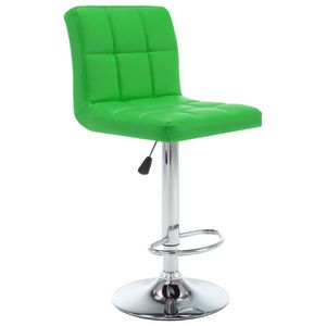 vidaXL Barová stolička 2 ks. Zelená imitace kůže