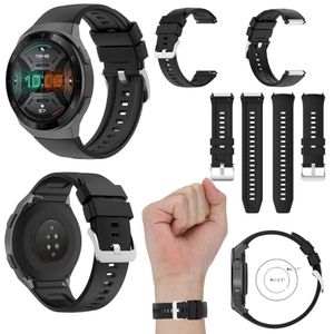 Pre Huawei GT2E Fitness hodinky hodinky Plastový silikó náhradný remienok čierny
