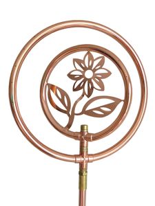 Rasensprenger Blume Kupfer rotierend Sprinkler Wasserspiel Kreisregner Erdspieß