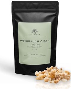 Incensera Weihrauch zum Räuchern, 50 gr aus dem Oman, Räucherharz, naturreines Räucherwerk, Incense Weirauch Harz räuchern, Kirchenweihrauch