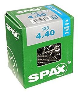 Spax Universalschrauben 4.0 x 40 mm TX 20 Senkkopf - 125 Stk.