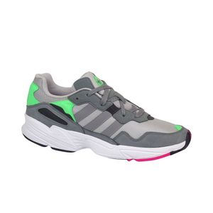 adidas Originals 90er-Jahre Schuhe coole Herren Sneaker im Retro-Look Yung-96 Grau/Weiß, Größe:40