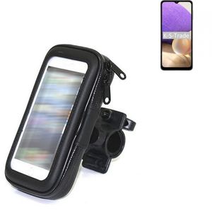 K-S-Trade Fahrrad-Halterung kompatibel mit Samsung Galaxy A32 5G Handy-Halterung Halter Lenkstange Fahrradhalterung Motorrad Bike Mount