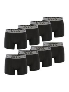 Phil & Co. Berlin Retro-Pants unterhose männer herren 8-Pack Jersey schwarz S (Herren)