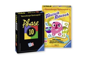 Ravensburger Spiele 82190 - Phase 10 und Tausch-Rausch - Kartenspiele