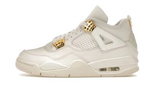 Nike Air Jordan 4 Retro "White & Metallic Gold", AQ9129-170, Größe: 43