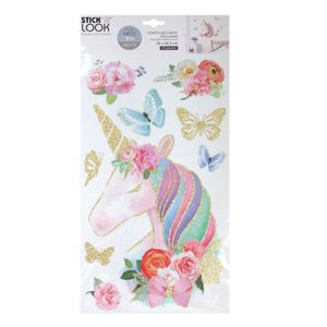Einhorn Glitzer Aufkleber Sticker Wandtattoo