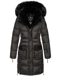 Navahoo Premium Damen Winter Jacke Stepp Mantel Sinja Anthrazit 38 - M
