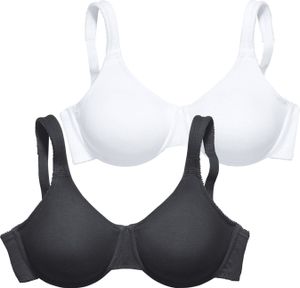 PETITE FLEUR Minimizer-BH schwarz+weiß Größe 85 C PETITE FLEUR Minimizer-BH schwarz+weiß Größe 85 C